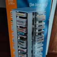 Contenitore girevole in legno CDmega per 240 CD