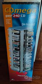 Contenitore girevole in legno CDmega per 240 CD