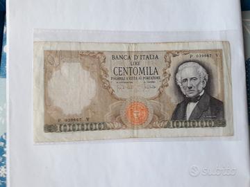 100.000 lire manzoni dec. 19.07.1970 e 27.06.67