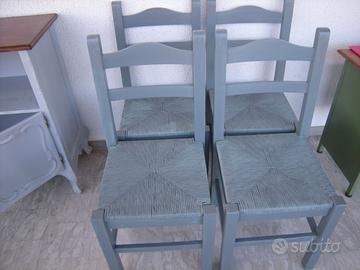 set di 4 sedie