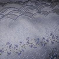 Copriletto in raso di seta azzurro