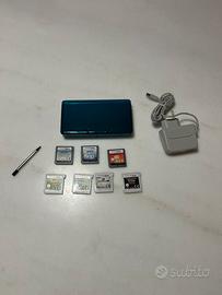 Nintendo 3DS Blu con 7 giochi + caricatore e penna