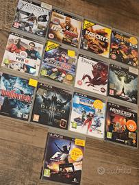 13 giochi PS3 usati (lista in descrizione)