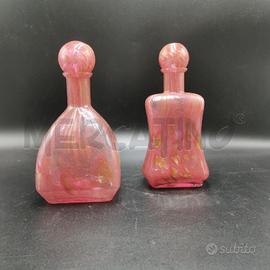 BOCCETTE PZ. 2 DE VAN VETRO COLORE VIOLA SVUMATO