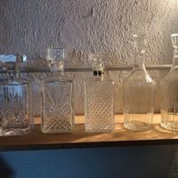 Bottiglie in vetro cristallo