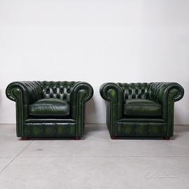 Coppia di poltrone chesterfield club... chester 