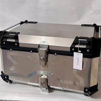 Top case bauletto 65 LT in alluminio naturale
