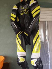 Tuta Spyke Estoril Uomo Sport 1PC Nero/Fluo