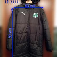 Giaccone nero lungo Sassuolo calcio Puma