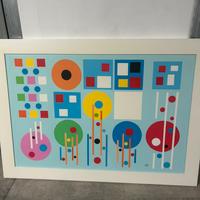 Quadro Astratto Geometrico "Linee di Forza"