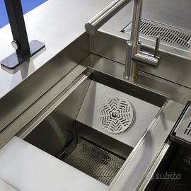 Banco bar in acciaio inox