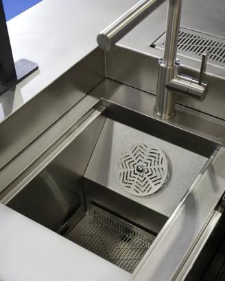 Banco bar in acciaio inox