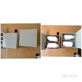 Cubi e colonna contenitori soggiorno lucidi