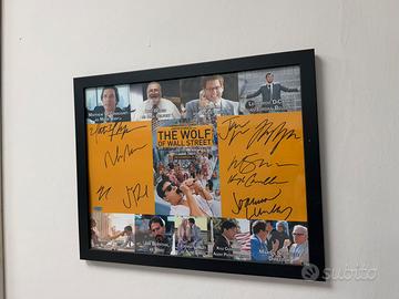 Quadro autografato cast The Wolf of Wall Street