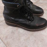 Scarponcini IN VERA PELLE MORBIDA NERA UOMO