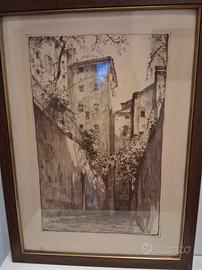 Quadro  vecchia Genova 