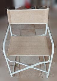 8 sedie pieghevoli da regista