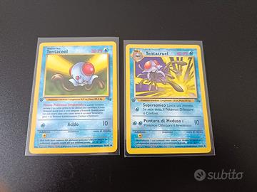 Tentacool & Tentacruel – Fossil Prima Edizione – L