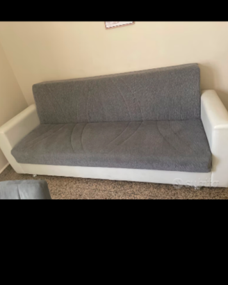 Divano letto 3 posti con cassettone
