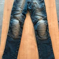 Jeans moto uomo con ginocchiere  PMJ tg 34