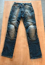 Jeans moto uomo con ginocchiere  PMJ tg 34
