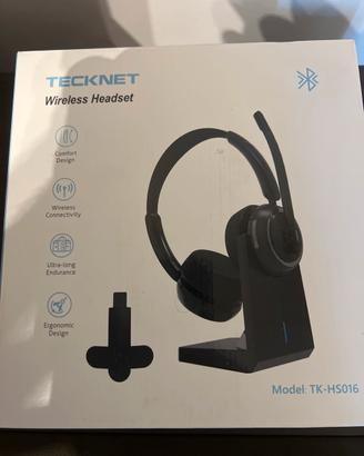 Cuffie con microfono tecknet modello tk-hs016