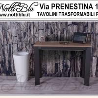 Tavolino Consolle Trasformabile con 3 allunghe