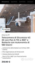 Telecamera 4G LTE Reolink Altas Go PT 2K - Nuova
