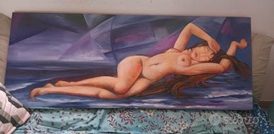 Quadro olio e acrilico su tela