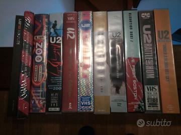 u2 9 vhs 2 dvd raccolta video originale