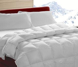 Vero Piumino d'Oca Ungherese Matrimoniale Bianco Arredamento e