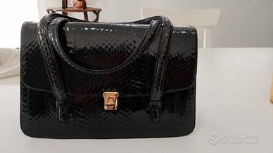 borsa vintage in coccodrillo