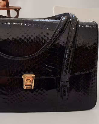 borsa vintage in coccodrillo