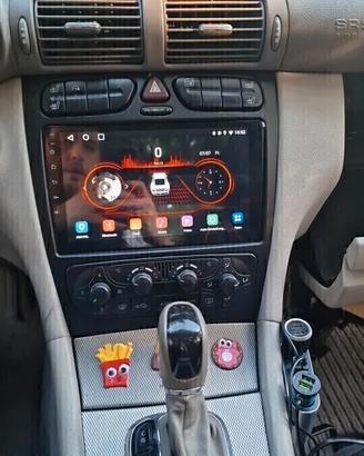 Autoradio 9'' Android 14 2+64Gb Per Mercedes Benz