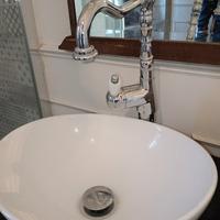 coppia di lavandini da appoggio ovali