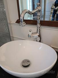 coppia di lavandini da appoggio ovali