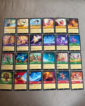 Lotto carte Diseny Lorcana JAP