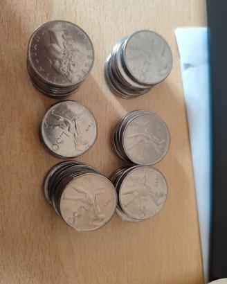 diverse monete 50 lire