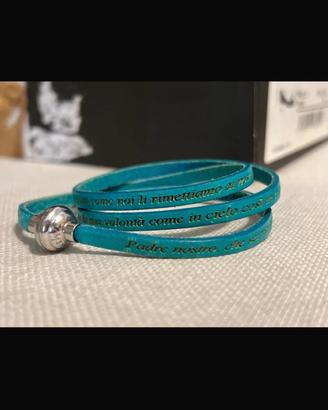 Braccialetto in pelle amen