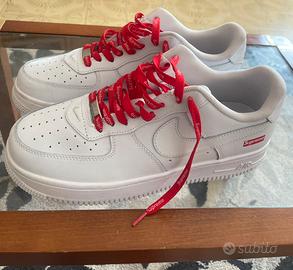 Nike Air Force 1 Low x Supreme White - Taglia: 45