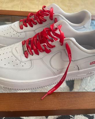 Nike Air Force 1 Low x Supreme White - Taglia: 45