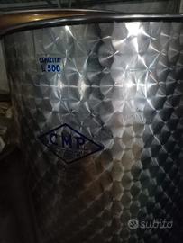 cisterna inox per vino 500 litri 