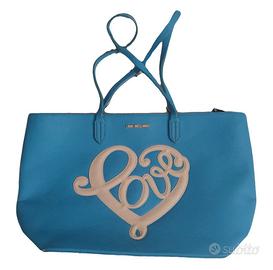 Borsa moschino azzurra clearance
