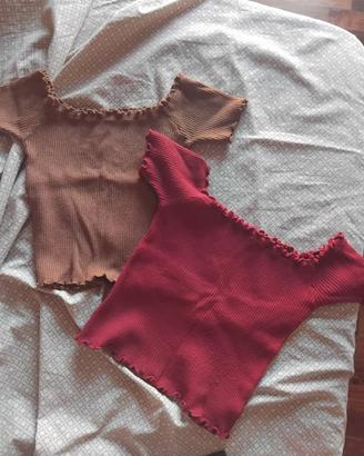 2 top in maglia taglia XS