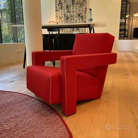 CASSINA Poltrona UTRECHT Nuova in lana rossa