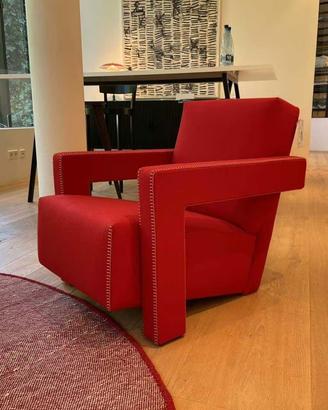 CASSINA Poltrona UTRECHT Nuova in lana rossa