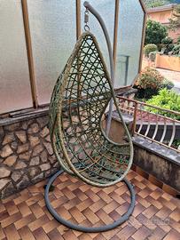 sedia sospesa da esterno/intrno