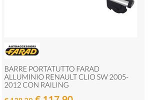 Barre alluminio portatutto Farad