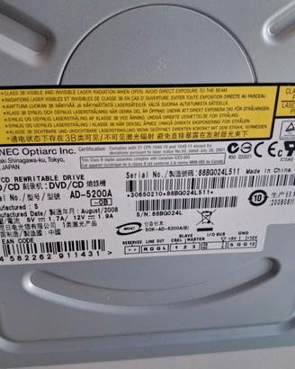 dvd cd sony nec optiarc