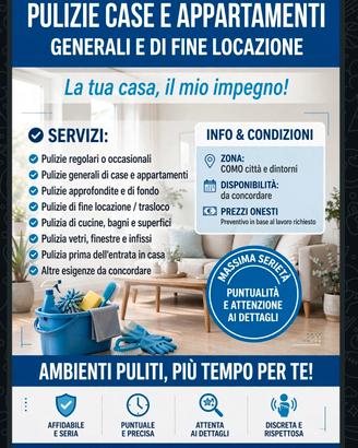 DONNA DELLE PULIZIE - COMO CENTRO

